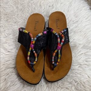 Think! Julia Rope Sandal Black/Combi
Women's Size‎ 40 EU 9 US